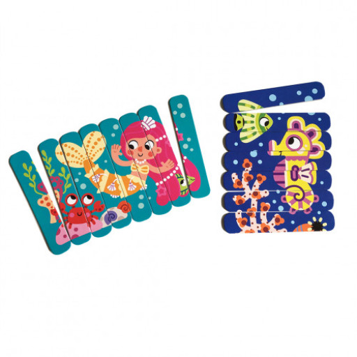 Пазли-палички «Морські мешканці»